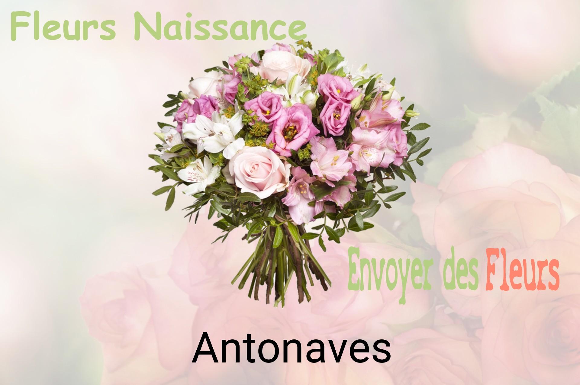 Bouquet de fleurs de naissance livré à Antonaves